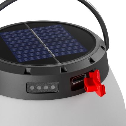 LUMINA ORB hordozható, fényerőszabályozható napelemes tölthető LED-lámpa, 5V, 800 mAh