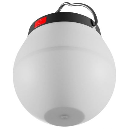 LUMINA ORB hordozható, fényerőszabályozható napelemes tölthető LED-lámpa, 5V, 800 mAh