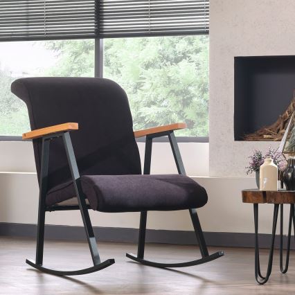 LUNI hintaszék, fekete