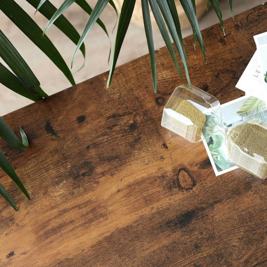 LUVOR barna/fekete oldalsó asztal