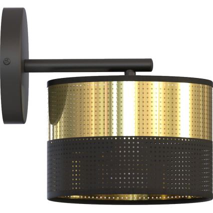 LUX fali lámpa 1xE27/15W/230V fekete/arany