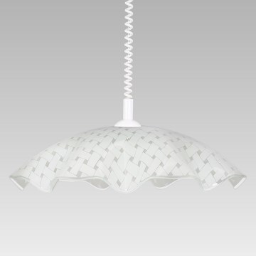 Luxera 45127 - Függeszték WHITE TATRAN E27/60W