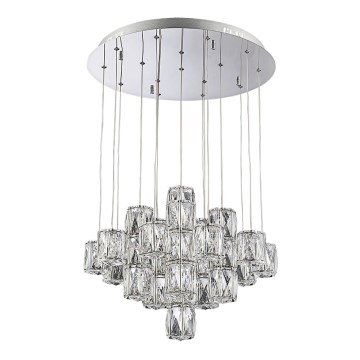 Luxera 62402 - LED kristály csillár zsinóron POLAR LED/90W/230V