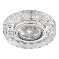 LUXERA 71074 - LED beépíthető lámpa CRYSTALS 1xGU10/50W/230V + LED/3W SZALAG