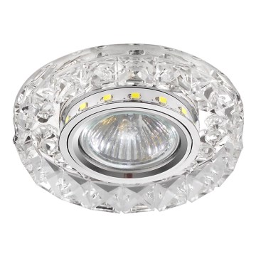 LUXERA 71074 - LED beépíthető lámpa CRYSTALS 1xGU10/50W/230V + LED/3W SZALAG