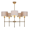 MADELA rúddal szerelt csillár 5xE14/40W/230V fehér/bézs