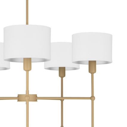 MADELA rúddal szerelt csillár 5xE14/40W/230V fehér/bézs