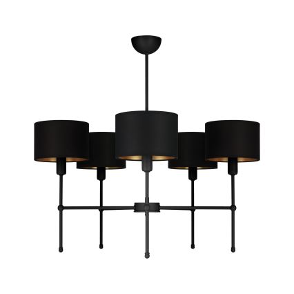 MADELA rúdon szerelt csillár 5xE14/40W/230V fekete