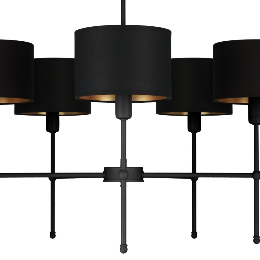 MADELA rúdon szerelt csillár 5xE14/40W/230V fekete