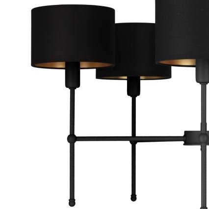 MADELA rúdon szerelt csillár 5xE14/40W/230V fekete