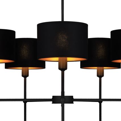 MADELA rúdon szerelt csillár 5xE14/40W/230V fekete