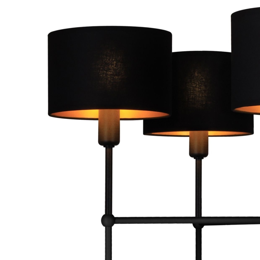 MADELA rúdon szerelt csillár 5xE14/40W/230V fekete