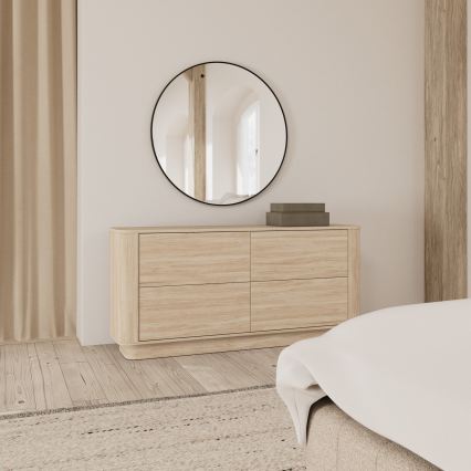 MADERA komód 160x75 cm, fehér tölgy