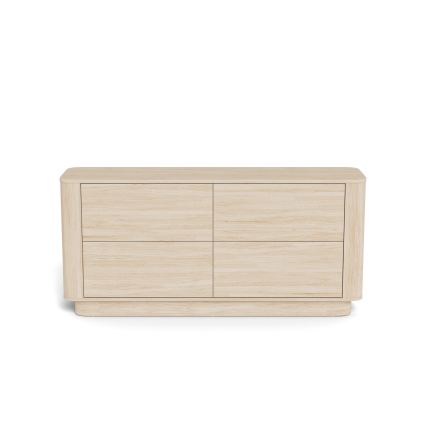 MADERA komód 160x75 cm, fehér tölgy