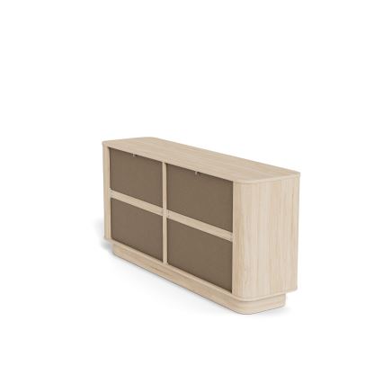 MADERA komód 160x75 cm, fehér tölgy