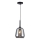MAEVA kábeles függeszték 1xE27/40W/230V füstszínű fekete/fekete