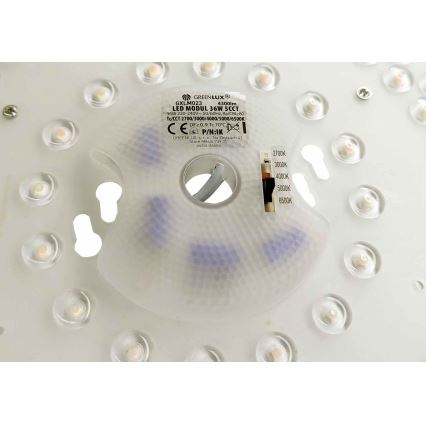 Mágneses LED-modul, 36 W, 230 V, Ø 24 cm, 2700/3000/4000/5000/6500 K