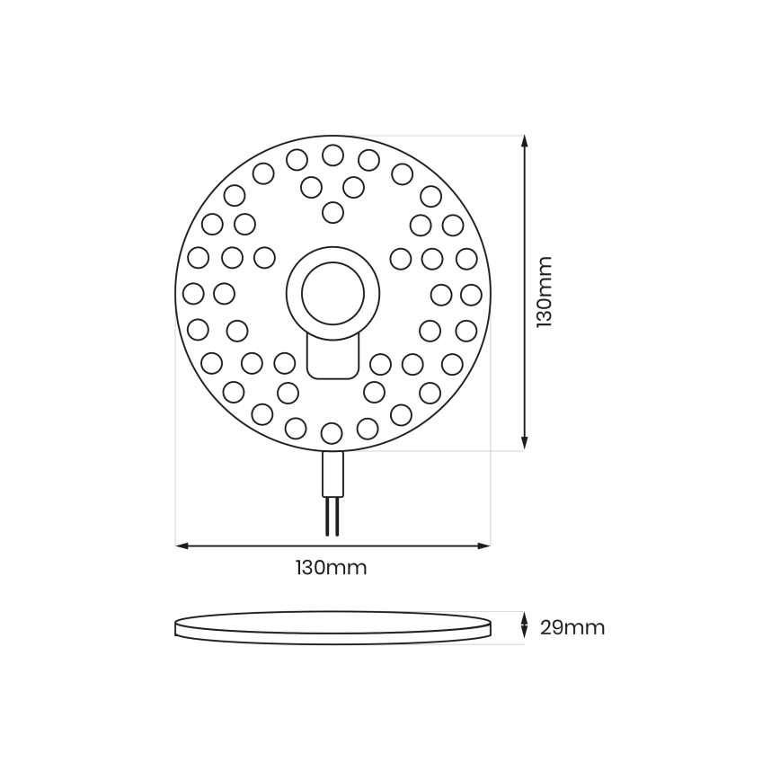 Mágneses LED modul LED/12W/230V 2700-6500K átm. 13 cm - Brilagi