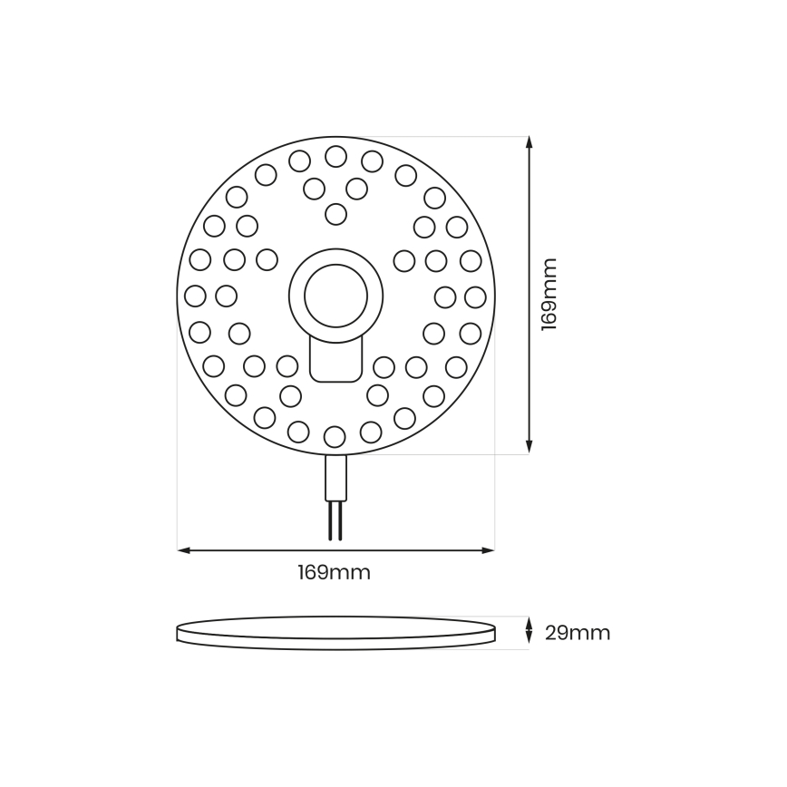 Mágneses LED-modul LED/18W/230V 2700-6500K átm. 17 cm - Brilagi