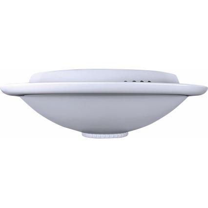 Mennyezeti lámpatest mozgás- és alkonyérzékelővel MANA 2xE27/40W/230V, átm. 30 cm, fehér