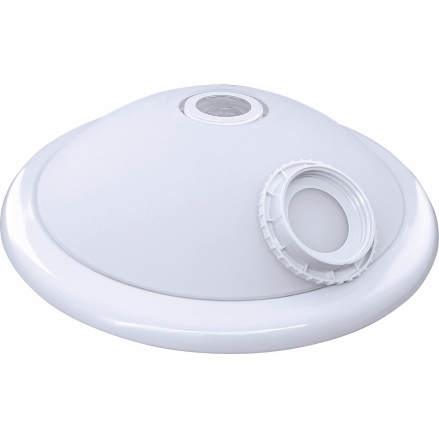 Mennyezeti lámpatest mozgás- és alkonyérzékelővel MANA 2xE27/40W/230V, átm. 30 cm, fehér