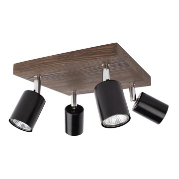 MANARA mennyezeti spotlámpa 4xGU10/5W/230V fenyő