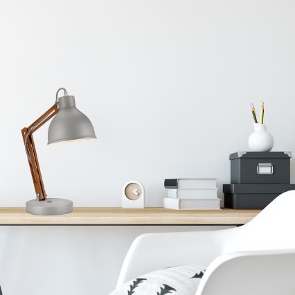 Asztali lámpa MARCELLO 1xE27/60W/230V bükk