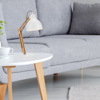 Asztali lámpa MARCELLO 1xE27/60W/230V bükk