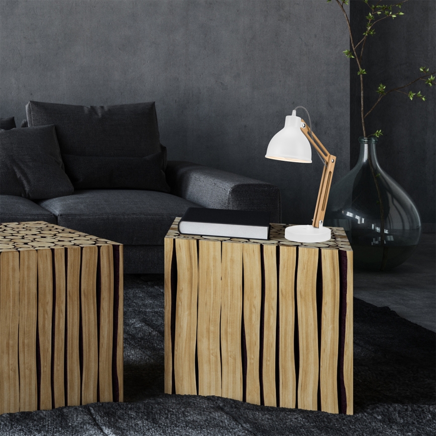 Asztali lámpa MARCELLO 1xE27/60W/230V bükk