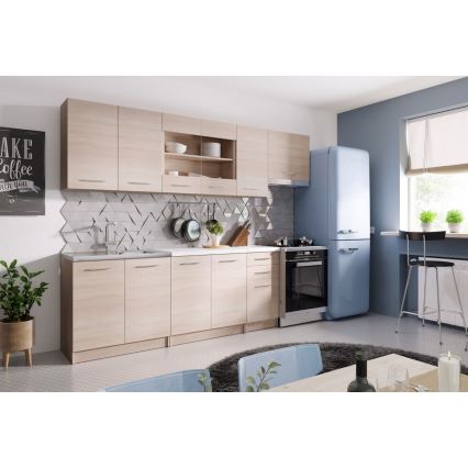 MARISA 260 cm-es konyhabútor, sonoma tölgy