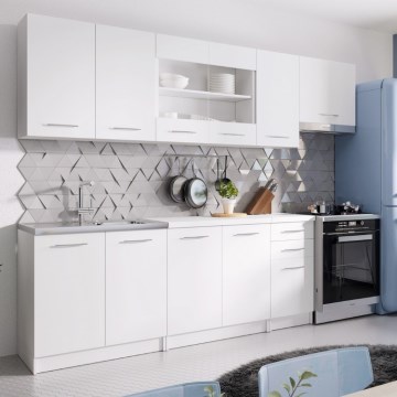 MARISA 260 cm konyhabútor, fehér