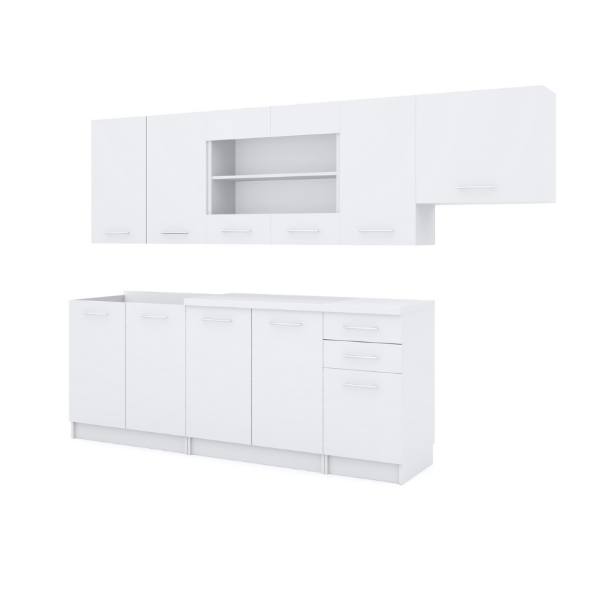 MARISA 260 cm konyhabútor, fehér