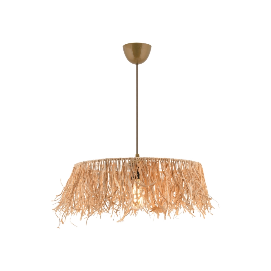 MARISKA kábeles függőlámpa 1xE27/40W/230V rafia