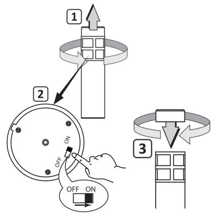 LED Napelemes lámpa MARK LED/1,2V 200 mAh IP44