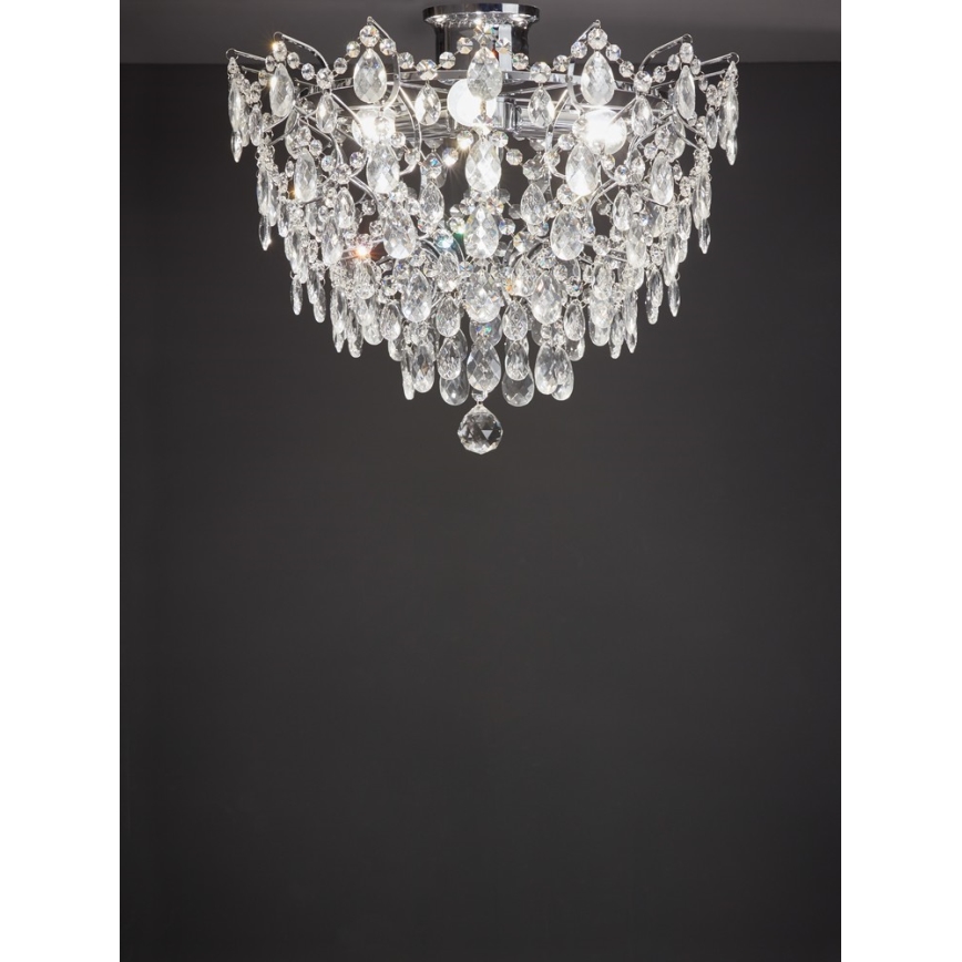 Markslöjd 100511 - Kristály csillár ROSENDAL 4xE14/40W/230V