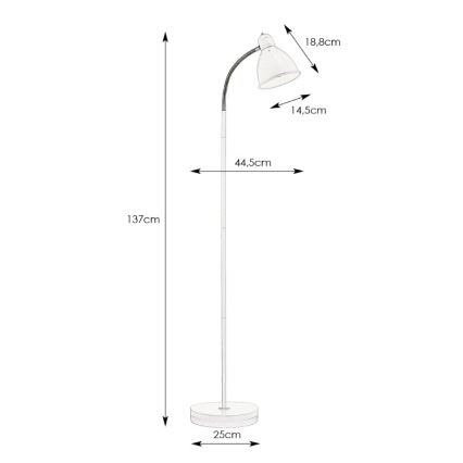 Markslöjd 104841 - Állólámpa NITTA 1xE27/60W/230V