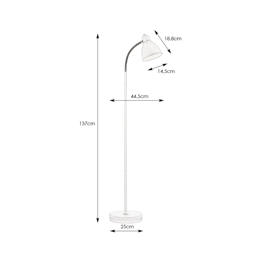 Markslöjd 104841 - Állólámpa NITTA 1xE27/60W/230V