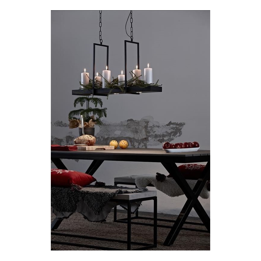 Mardblöjd 105780 - LED Dimmelhető csillár láncon TRAY 3xLED/3W/230V fekete