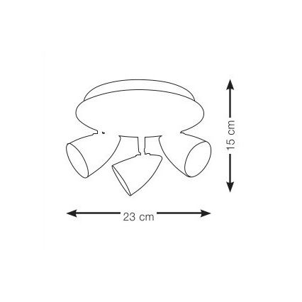 Markslöjd 106319 - Spotlámpa CIRO 3xGU10/35W/230V