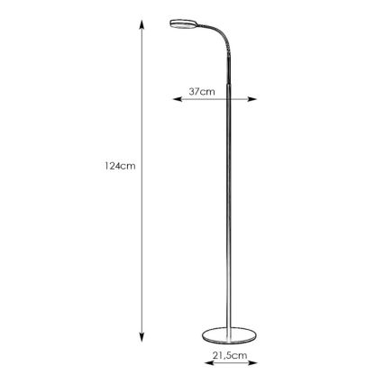 Markslöjd 106465 - LED Állólámpa FLEX LED/5W/230V