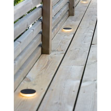 Markslöjd 106935 - LED kültéri süllyesztett lámpatest GARDEN24 LED/3W/24V IP44 fekete