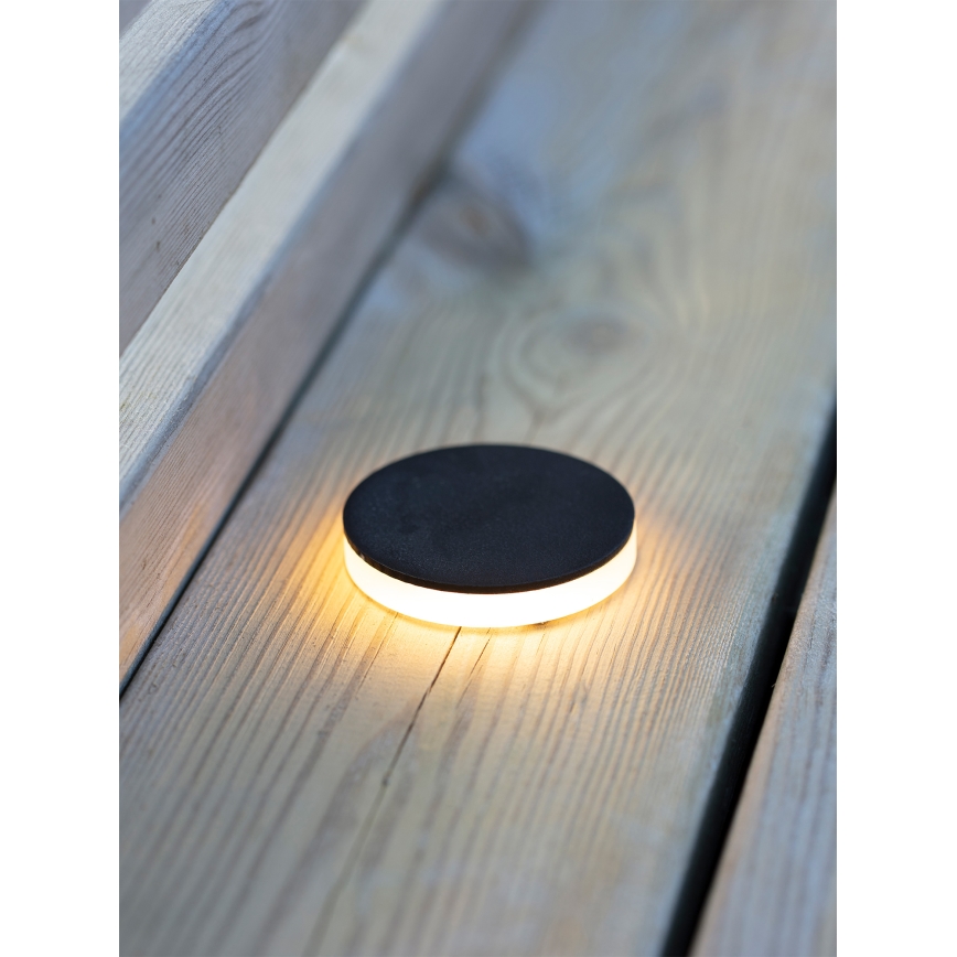 Markslöjd 106935 - LED kültéri süllyesztett lámpatest GARDEN24 LED/3W/24V IP44 fekete
