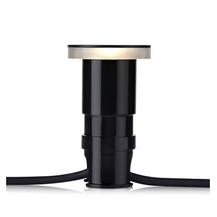 Markslöjd 106935 - LED kültéri süllyesztett lámpatest GARDEN24 LED/3W/24V IP44 fekete