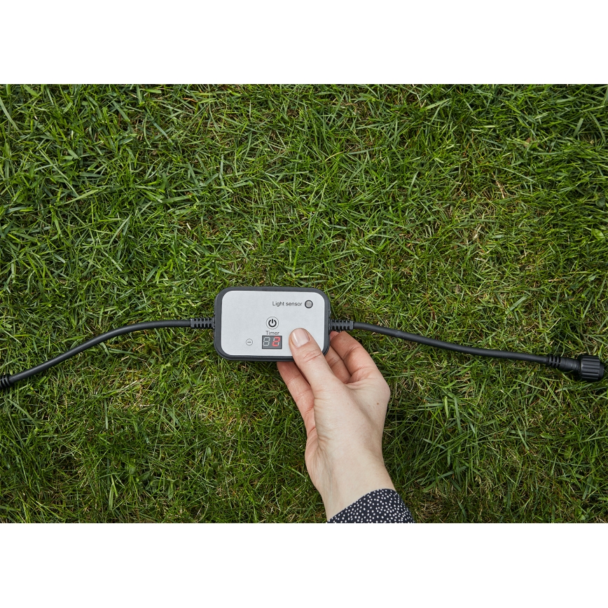 Markslöjd 106936 - Alkonykapcsoló időzítővel GARDEN24 24V IP44