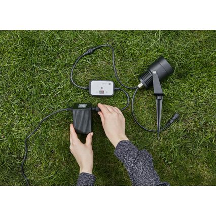 Markslöjd 106936 - Alkonykapcsoló időzítővel GARDEN24 24V IP44