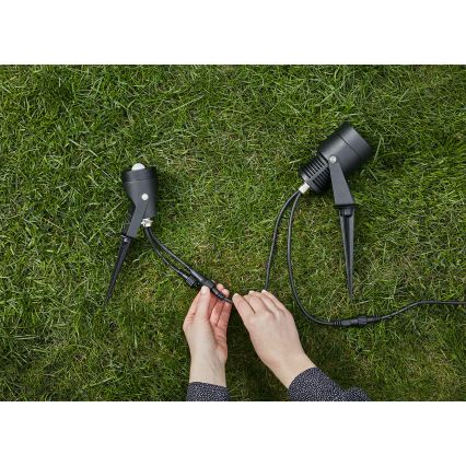Markslöjd 106940 - Kültéri PIR mozgás- és alkonyatérzékelő GARDEN24 IP44 fekete