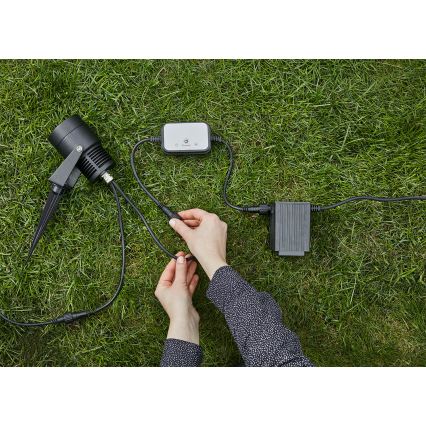 Markslöjd 106940 - Kültéri PIR mozgás- és alkonyatérzékelő GARDEN24 IP44 fekete