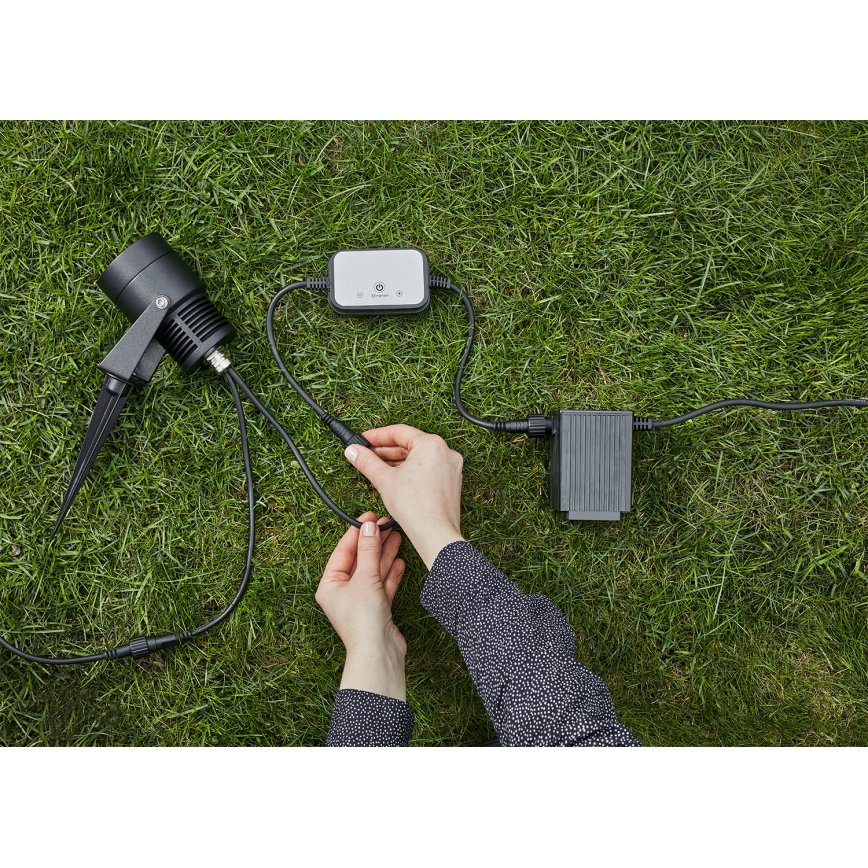 Markslöjd 106940 - Kültéri PIR mozgás- és alkonyatérzékelő GARDEN24 IP44 fekete