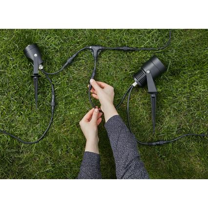 Markslöjd 106940 - Kültéri PIR mozgás- és alkonyatérzékelő GARDEN24 IP44 fekete