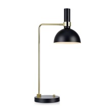 Markslöjd 106973 - Dimmelhető asztali lámpa LARRY 1xE27/60W/230V fekete/arany